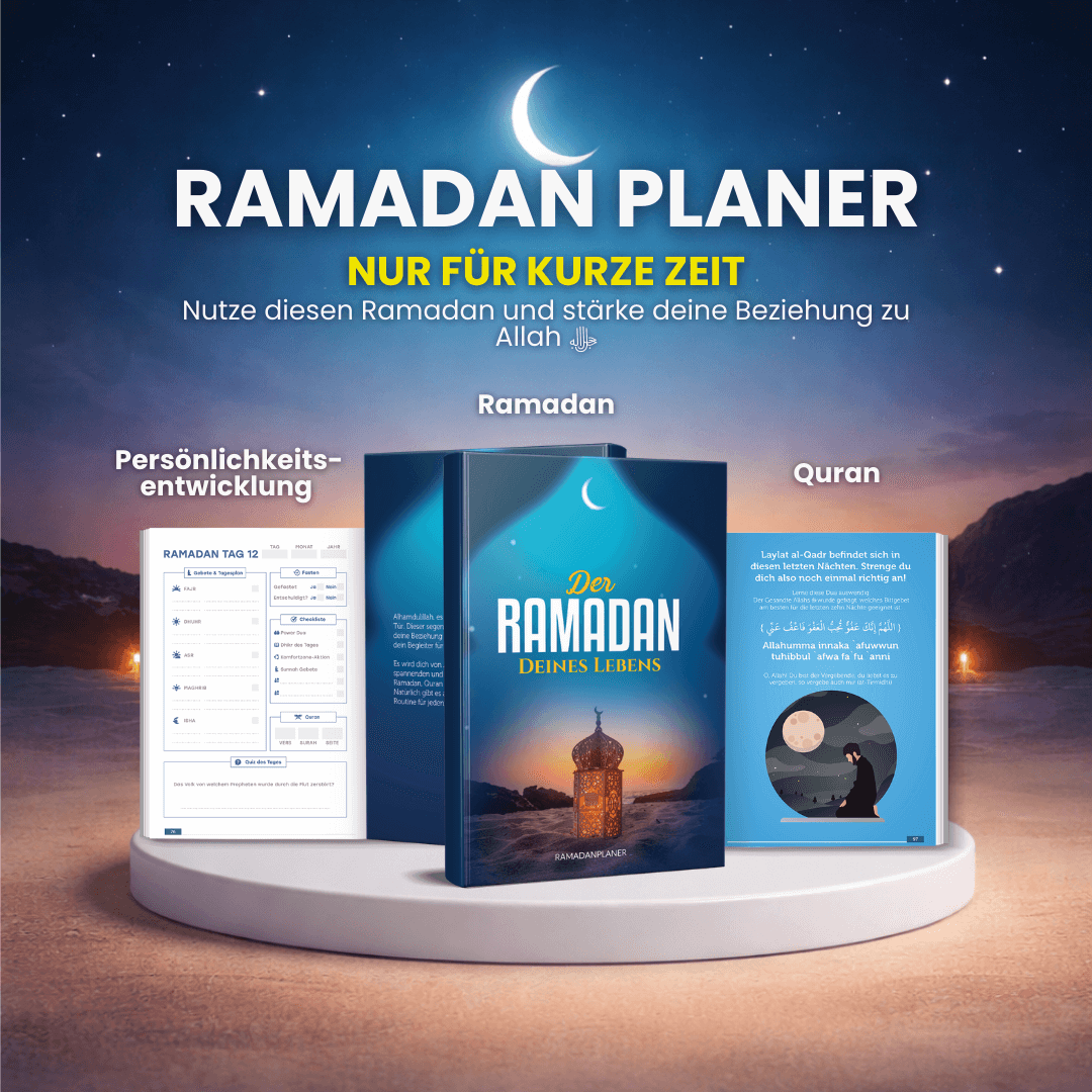 Ramadanplaner 2026 „Der Ramadan Deines Lebens“ mit Inhalten zu Persönlichkeitsentwicklung und Quran von Islamicmentors